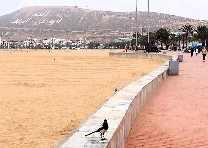 Agadirbay Ikenparc Centre Piscine , Et Plage A 5Mnts A Pieds